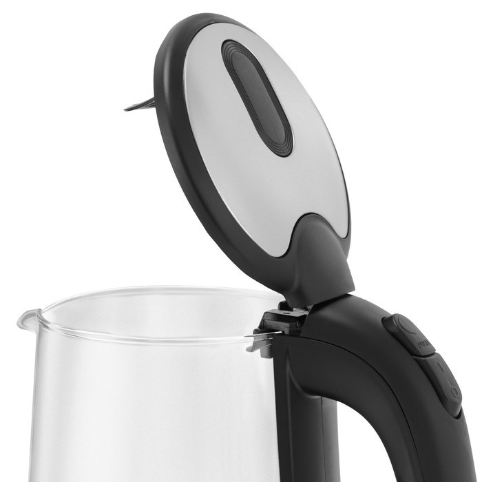 Чайник электрический Vitek VT-7036, стекло, 1.7 л, 2200 Вт, чёрно-серебристый - фото 51425024 Чайник электрический Vitek VT-7036, стекло, 1.7 л, 2200 Вт, чёрно-серебристый - фото 51425024