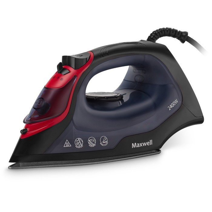 Утюг Maxwell MW-3034, 2400 Вт, антипригарная подошва, 40 г/мин, 325 мл, синий - фото 51425079 Утюг Maxwell MW-3034, 2400 Вт, антипригарная подошва, 40 г/мин, 325 мл, синий - фото 51425079