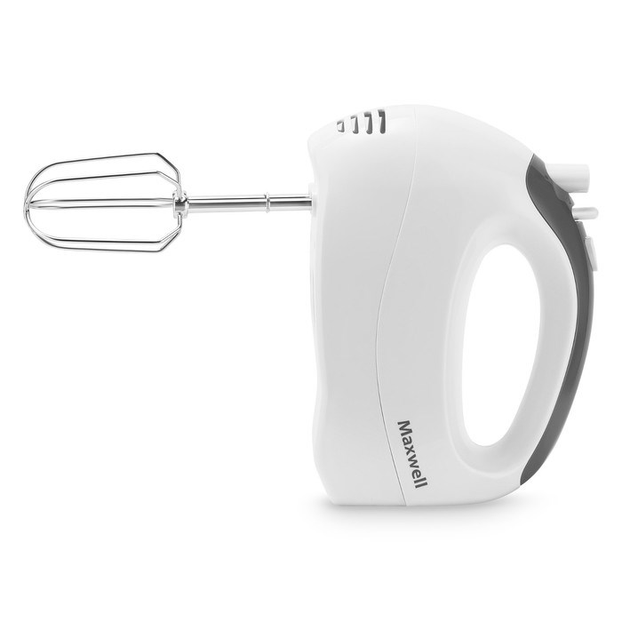 Миксер Maxwell MW-1356, ручной, 300 Вт, 5 скоростей, бело-чёрный - фото 51425140 Миксер Maxwell MW-1356, ручной, 300 Вт, 5 скоростей, бело-чёрный - фото 51425140