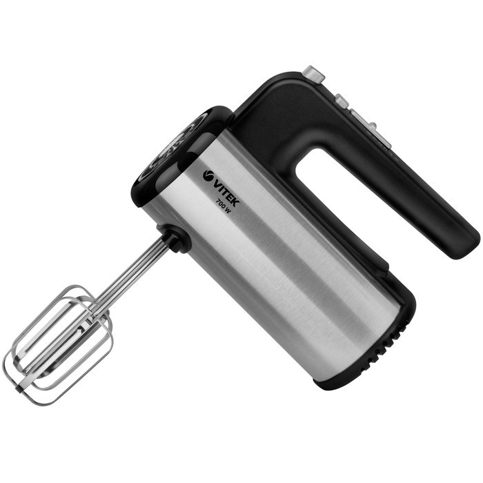 Миксер Vitek VT-1484, ручной, 700 Вт, 5 скоростей, чёрно-серебристый - фото 51425148 Миксер Vitek VT-1484, ручной, 700 Вт, 5 скоростей, чёрно-серебристый - фото 51425148