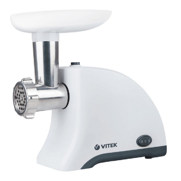 Мясорубка Vitek VT-3610, 1500 Вт, 1.5 кг/мин, реверс, бело-чёрная - фото 51425154 Мясорубка Vitek VT-3610, 1500 Вт, 1.5 кг/мин, реверс, бело-чёрная - фото 51425154