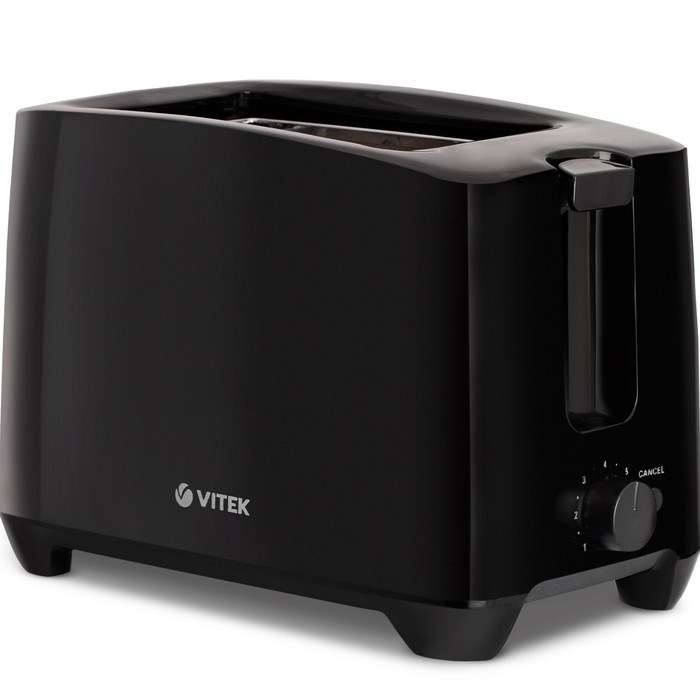 Тостер Vitek VT-7169, 750 Вт, 7 режимов, 2 тоста, чёрный - фото 51425186 Тостер Vitek VT-7169, 750 Вт, 7 режимов, 2 тоста, чёрный - фото 51425186