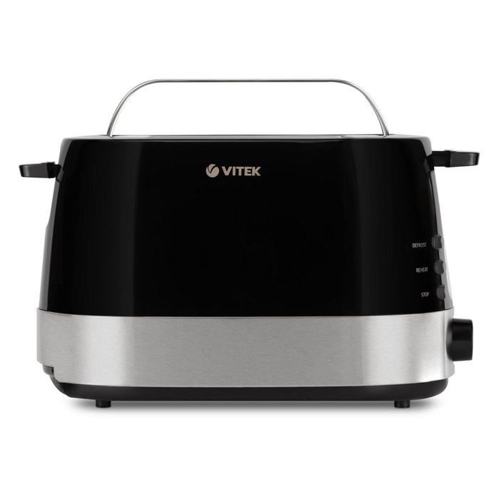 Тостер Vitek VT-1584, 850 Вт, 7 режимов, 2 тоста, чёрно-серебристый - фото 51425197 Тостер Vitek VT-1584, 850 Вт, 7 режимов, 2 тоста, чёрно-серебристый - фото 51425197