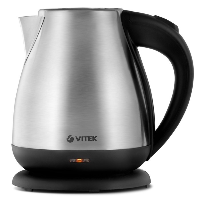 Чайник электрический Vitek VT-7012, металл, 1.7 л, 2200 Вт, серебристо-чёрный - фото 51425219 Чайник электрический Vitek VT-7012, металл, 1.7 л, 2200 Вт, серебристо-чёрный - фото 51425219