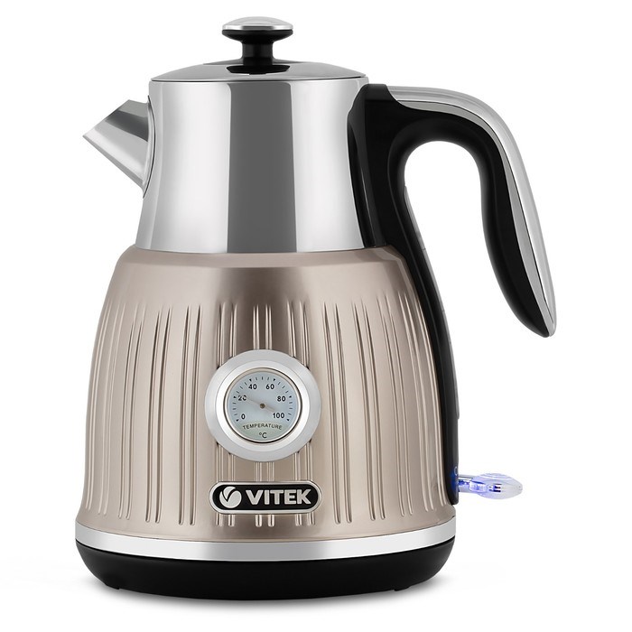 Чайник электрический Vitek VT-7067, металл, 1.6 л, 2150 Вт, серебристый - фото 51425234 Чайник электрический Vitek VT-7067, металл, 1.6 л, 2150 Вт, серебристый - фото 51425234