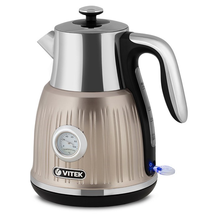 Чайник электрический Vitek VT-7067, металл, 1.6 л, 2150 Вт, серебристый - фото 51425237 Чайник электрический Vitek VT-7067, металл, 1.6 л, 2150 Вт, серебристый - фото 51425237