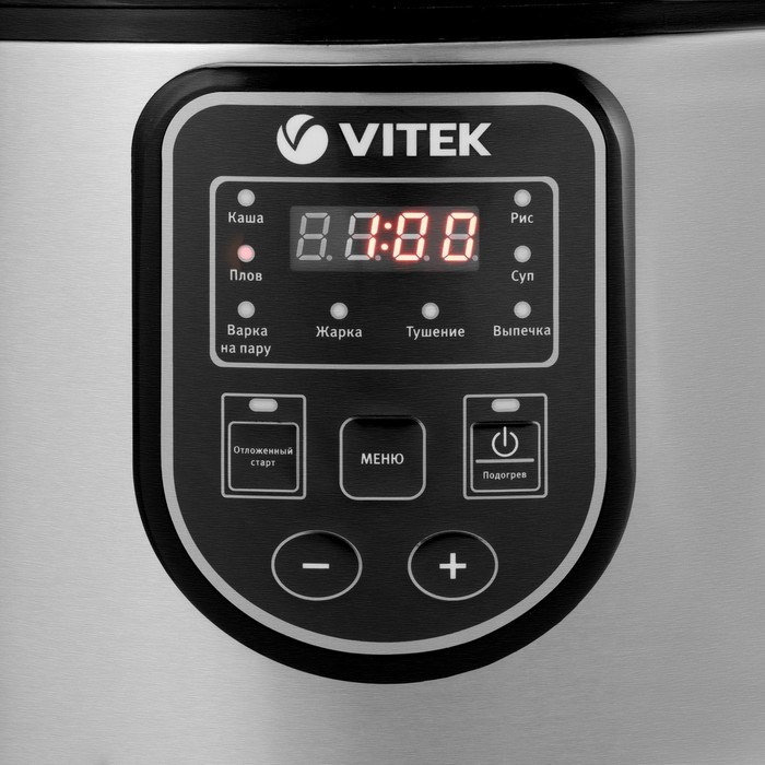 Мультиварка Vitek VT-4278 BK, 900 Вт, 5 л, 8 программ, двухслойное тефлоновое покрытие - фото 51425297 Мультиварка Vitek VT-4278 BK, 900 Вт, 5 л, 8 программ, двухслойное тефлоновое покрытие - фото 51425297