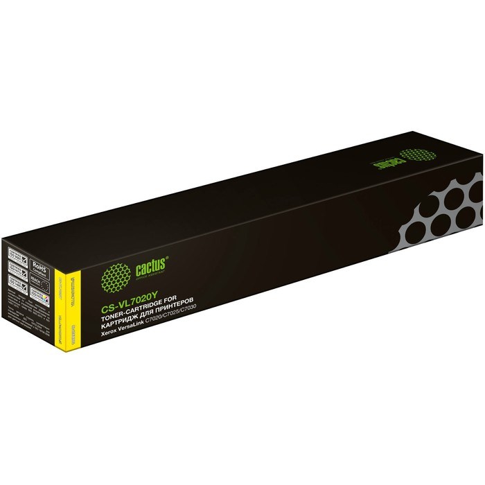 Картридж Cactus CS-VL7020Y 106R03746, для Xerox VL C7020/C7025/C7030, 16500 страниц, цвет жёлтый - фото 51425317 Картридж Cactus CS-VL7020Y 106R03746, для Xerox VL C7020/C7025/C7030, 16500 страниц, цвет жёлтый - фото 51425317