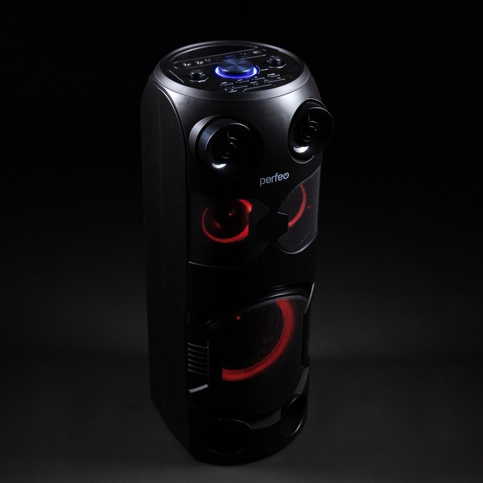 Портативная колонка Perfeo Power Box 75EQ, FM, MP3, microSD, USB, AUX, 75Вт, 4000мАч, черная - фото 51425352 Портативная колонка Perfeo Power Box 75EQ, FM, MP3, microSD, USB, AUX, 75Вт, 4000мАч, черная - фото 51425352
