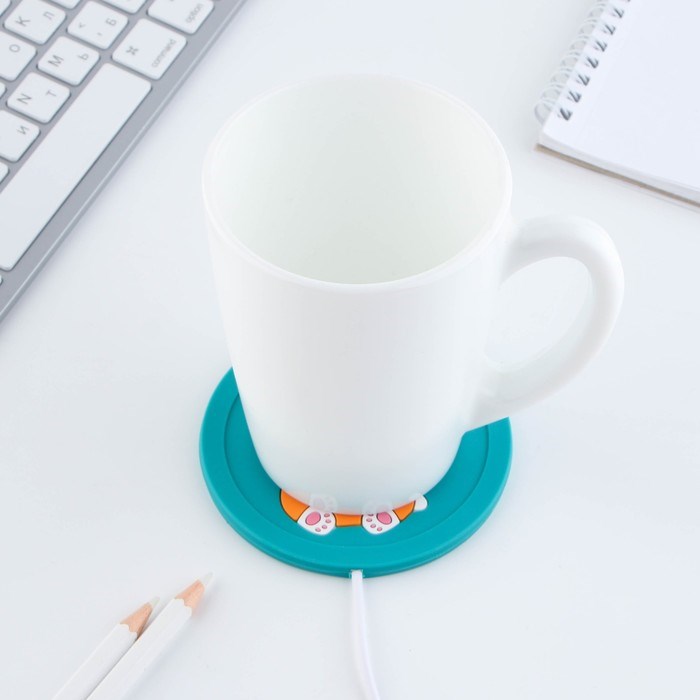 Подставка для кружки USB «Корги», 10 х 10 см. - фото 51425377 Подставка для кружки USB «Корги», 10 х 10 см. - фото 51425377