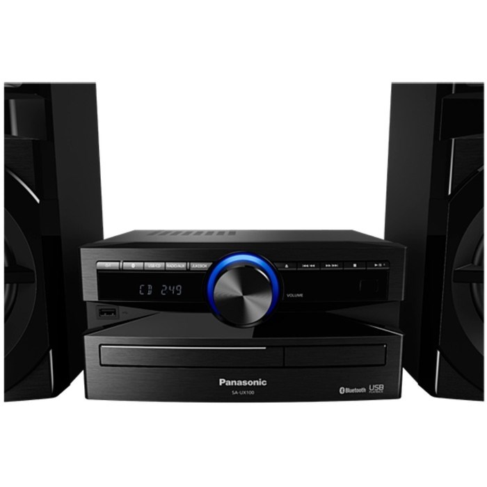 Акустическая система Panasonic SC-UX100E-K, 300 Вт, FM, BT, USB, дисплей, пульт, черная - фото 51425634 Акустическая система Panasonic SC-UX100E-K, 300 Вт, FM, BT, USB, дисплей, пульт, черная - фото 51425634