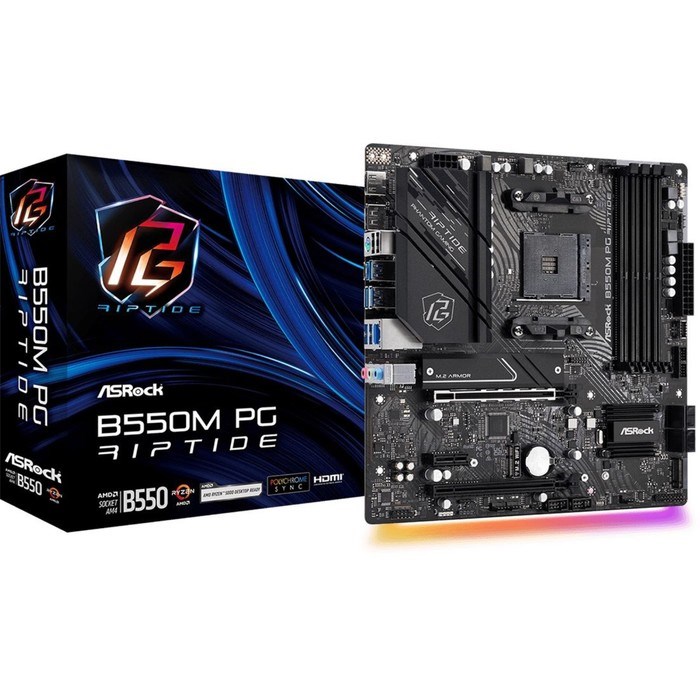 Материнская плата Asrock B550M PG RIPTIDE Soc-AM4 AMD B550 4xDDR4 mATX AC`97 8ch(7.1) 2.5Gg 100448 - фото 51425747 Материнская плата Asrock B550M PG RIPTIDE Soc-AM4 AMD B550 4xDDR4 mATX AC`97 8ch(7.1) 2.5Gg 100448 - фото 51425747