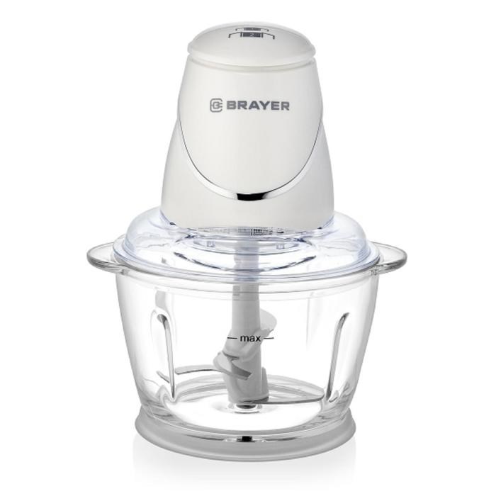 Измельчитель BRAYER BR1403, стекло, 500 Вт, 1 л, белый - фото 51425907 Измельчитель BRAYER BR1403, стекло, 500 Вт, 1 л, белый - фото 51425907