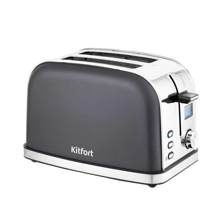 Тостер Kitfort KT-2036-5, 950 Вт, 8 режимов прожарки, 2 тоста, дисплей, цвет графит - фото 51425936 Тостер Kitfort KT-2036-5, 950 Вт, 8 режимов прожарки, 2 тоста, дисплей, цвет графит - фото 51425936