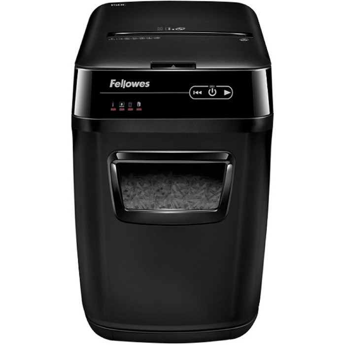 Шредер Fellowes AutoMax 150C (P-4), фрагменты 4x38мм, 150 листов одн, скобы,пл.карты,CD, 32л - фото 51425952 Шредер Fellowes AutoMax 150C (P-4), фрагменты 4x38мм, 150 листов одн, скобы,пл.карты,CD, 32л - фото 51425952