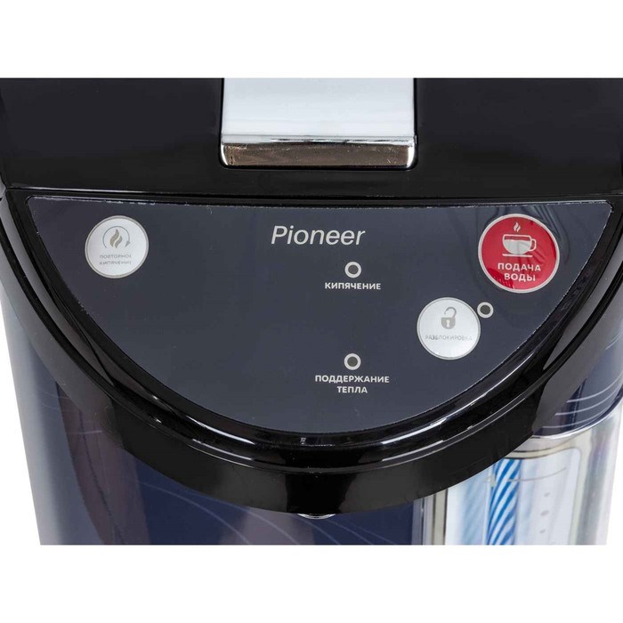 Термопот Pioneer TP705, 730 Вт, 3 способа подачи воды, 5 л, чёрный - фото 51426132 Термопот Pioneer TP705, 730 Вт, 3 способа подачи воды, 5 л, чёрный - фото 51426132