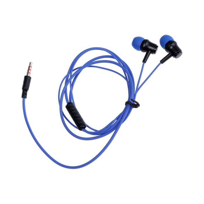 Наушники Krutoff HF-X61, вакуумные, микрофон, 106 дБ, 16 Ом, 3.5 мм, 1 м, синие - фото 51426157 Наушники Krutoff HF-X61, вакуумные, микрофон, 106 дБ, 16 Ом, 3.5 мм, 1 м, синие - фото 51426157