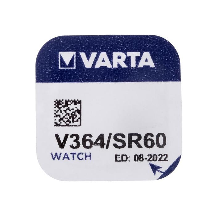Батарейка цинковая Varta, V364 (SR621SW/G1)-1BL, 1.55В , блистер, 1 шт. - фото 51426511 Батарейка цинковая Varta, V364 (SR621SW/G1)-1BL, 1.55В , блистер, 1 шт. - фото 51426511