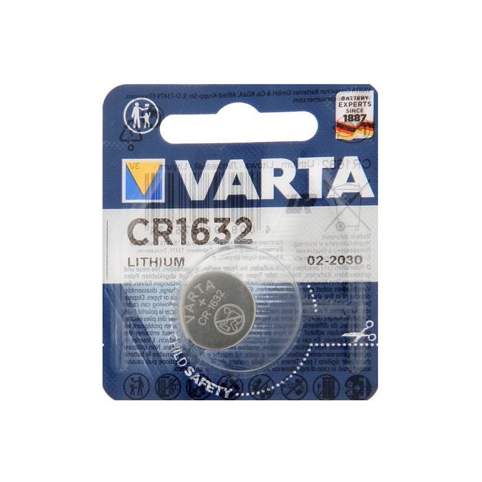 Батарейка литиевая Varta, CR1632-1BL, 3В, блистер, 1 шт. - фото 51426533 Батарейка литиевая Varta, CR1632-1BL, 3В, блистер, 1 шт. - фото 51426533