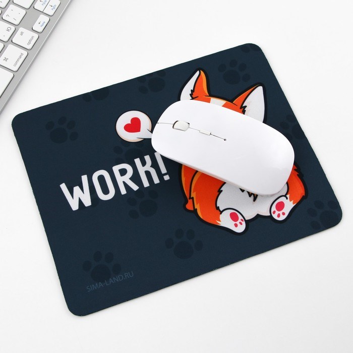 Коврик для компьютерной мыши «Work», 22 х 18 см - фото 51426593 Коврик для компьютерной мыши «Work», 22 х 18 см - фото 51426593