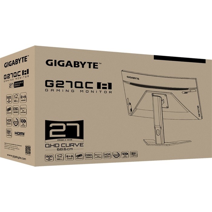 Монитор Gigabyte 27" G27QC A черный VA LED 1ms 16:9 HDMI M/M матовая HAS 250cd 178гр/178гр 2 10046 - фото 51427243 Монитор Gigabyte 27" G27QC A черный VA LED 1ms 16:9 HDMI M/M матовая HAS 250cd 178гр/178гр 2 10046 - фото 51427243