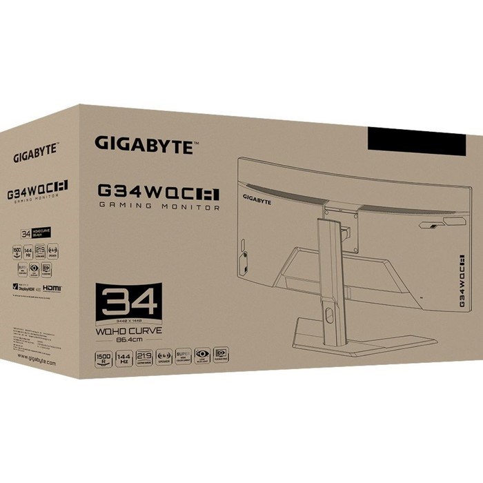 Монитор Gigabyte 34" G34WQC A черный VA LED 1ms 21:9 HDMI M/M матовая HAS 350cd 178гр/178гр 100463 - фото 51427299 Монитор Gigabyte 34" G34WQC A черный VA LED 1ms 21:9 HDMI M/M матовая HAS 350cd 178гр/178гр 100463 - фото 51427299