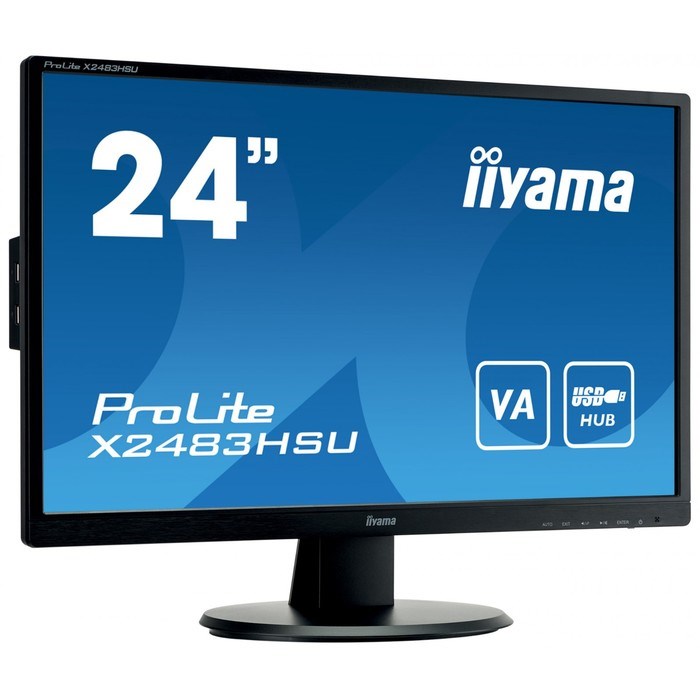 Монитор Iiyama 23.8" ProLite X2483HSU-B5 черный VA LED 16:9 HDMI M/M матовая 250cd 178гр/178 10046 - фото 51427468 Монитор Iiyama 23.8" ProLite X2483HSU-B5 черный VA LED 16:9 HDMI M/M матовая 250cd 178гр/178 10046 - фото 51427468