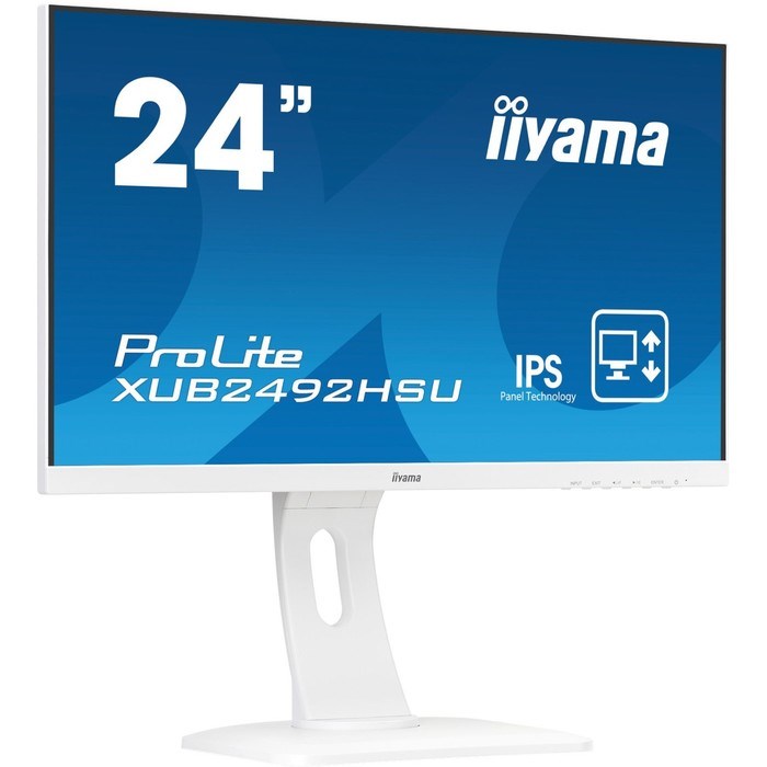 Монитор Iiyama 23.8" ProLite XUB2492HSU-W1 белый IPS LED 16:9 HDMI M/M матовая HAS Piv 1000: 10046 - фото 51427513 Монитор Iiyama 23.8" ProLite XUB2492HSU-W1 белый IPS LED 16:9 HDMI M/M матовая HAS Piv 1000: 10046 - фото 51427513