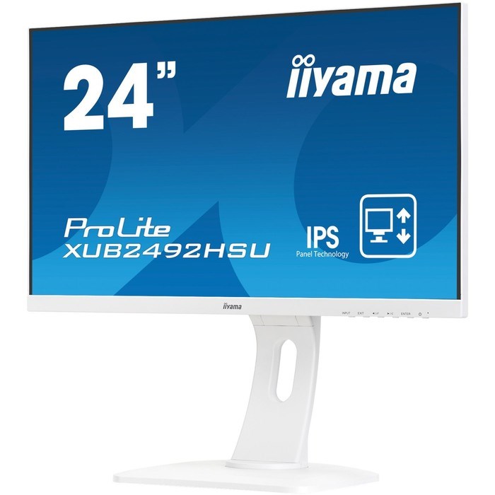 Монитор Iiyama 23.8" ProLite XUB2492HSU-W1 белый IPS LED 16:9 HDMI M/M матовая HAS Piv 1000: 10046 - фото 51427514 Монитор Iiyama 23.8" ProLite XUB2492HSU-W1 белый IPS LED 16:9 HDMI M/M матовая HAS Piv 1000: 10046 - фото 51427514