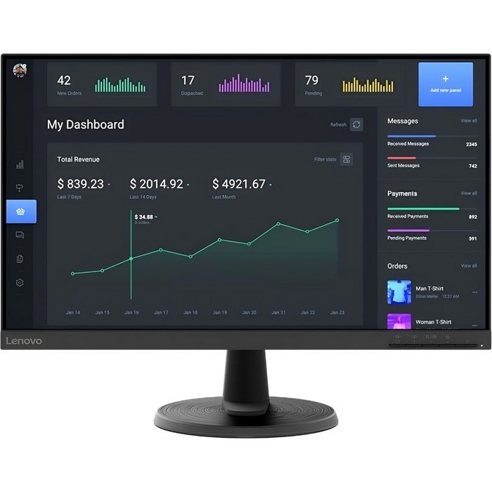 Монитор Lenovo 23.8" ThinkVision C24-40 черный VA 4ms 16:9 HDMI матовая Piv 250cd 178гр/178г 10046 - фото 51427590 Монитор Lenovo 23.8" ThinkVision C24-40 черный VA 4ms 16:9 HDMI матовая Piv 250cd 178гр/178г 10046 - фото 51427590