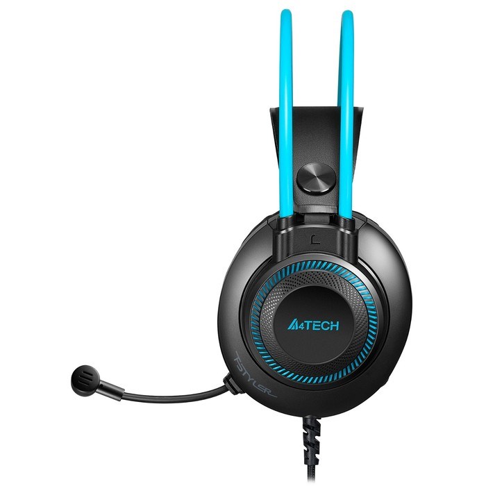 Наушники с микрофоном A4Tech Fstyler FH200i серый/синий 1.8м накладные оголовье (FH200I BLUE 10046 - фото 51428210 Наушники с микрофоном A4Tech Fstyler FH200i серый/синий 1.8м накладные оголовье (FH200I BLUE 10046 - фото 51428210
