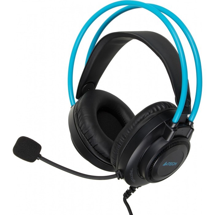 Наушники с микрофоном A4Tech Fstyler FH200U серый/синий 2м накладные USB оголовье (FH200U BL 10046 - фото 51428221 Наушники с микрофоном A4Tech Fstyler FH200U серый/синий 2м накладные USB оголовье (FH200U BL 10046 - фото 51428221