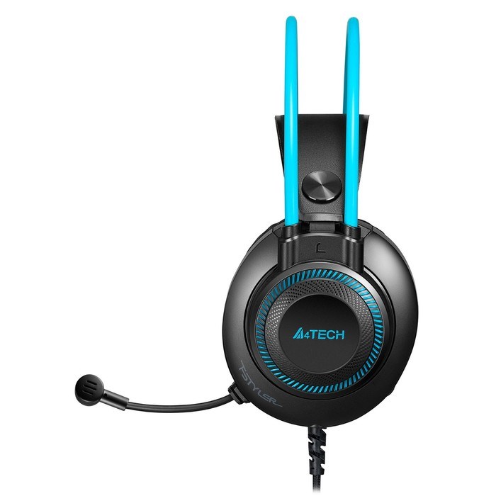 Наушники с микрофоном A4Tech Fstyler FH200U серый/синий 2м накладные USB оголовье (FH200U BL 10046 - фото 51428226 Наушники с микрофоном A4Tech Fstyler FH200U серый/синий 2м накладные USB оголовье (FH200U BL 10046 - фото 51428226