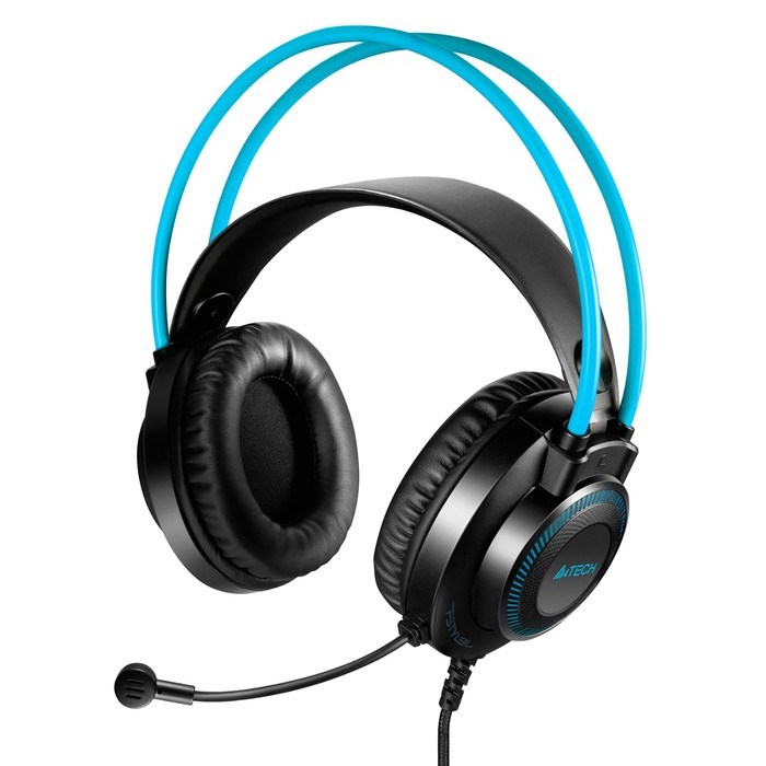 Наушники с микрофоном A4Tech Fstyler FH200U серый/синий 2м накладные USB оголовье (FH200U BL 10046 - фото 51428227 Наушники с микрофоном A4Tech Fstyler FH200U серый/синий 2м накладные USB оголовье (FH200U BL 10046 - фото 51428227