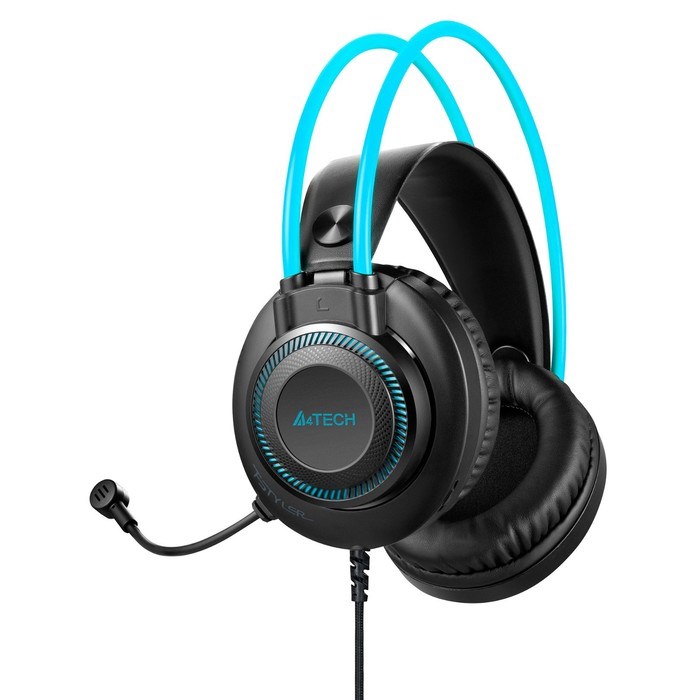 Наушники с микрофоном A4Tech Fstyler FH200U серый/синий 2м накладные USB оголовье (FH200U BL 10046 - фото 51428228 Наушники с микрофоном A4Tech Fstyler FH200U серый/синий 2м накладные USB оголовье (FH200U BL 10046 - фото 51428228