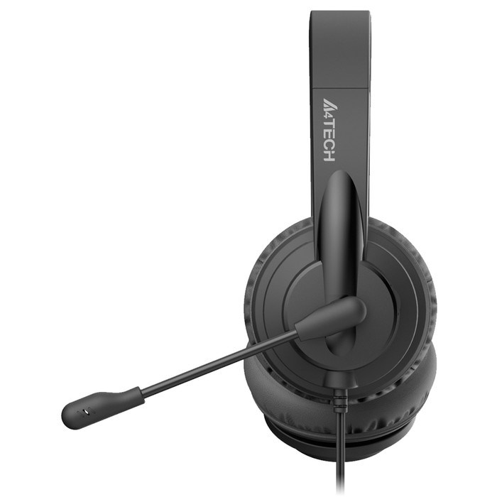 Наушники с микрофоном A4Tech HS-10 черный 2м накладные оголовье (HS-10/3.5MM PLUG/BLACK) - фото 51428248 Наушники с микрофоном A4Tech HS-10 черный 2м накладные оголовье (HS-10/3.5MM PLUG/BLACK) - фото 51428248