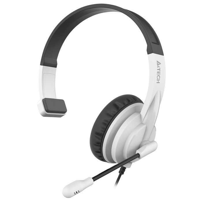 Наушники с микрофоном A4Tech HS-11 черный/белый 2м накладные оголовье (HS-11/3.5MM PLUG/BLAC 10046 - фото 51428259 Наушники с микрофоном A4Tech HS-11 черный/белый 2м накладные оголовье (HS-11/3.5MM PLUG/BLAC 10046 - фото 51428259