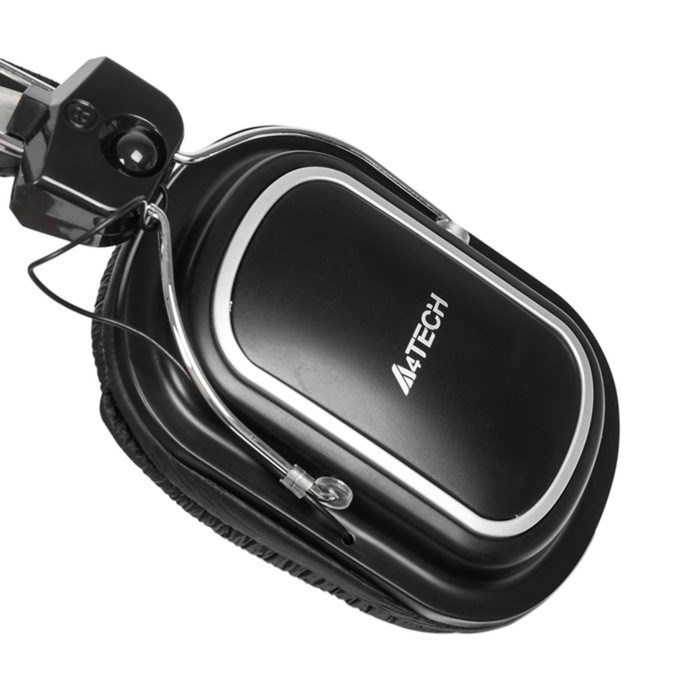 Наушники с микрофоном A4Tech HS-50 черный 2.5м мониторные оголовье - фото 51428272 Наушники с микрофоном A4Tech HS-50 черный 2.5м мониторные оголовье - фото 51428272