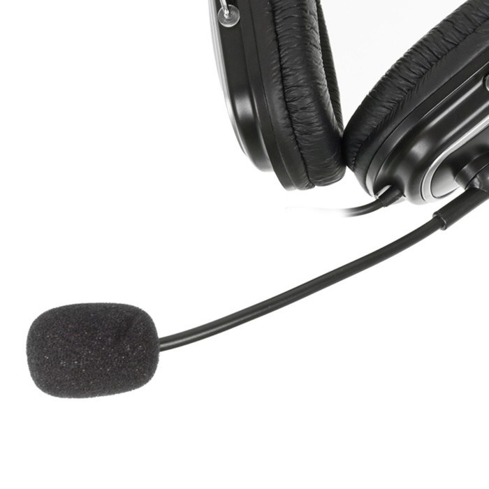 Наушники с микрофоном A4Tech HS-50 черный 2.5м мониторные оголовье - фото 51428275 Наушники с микрофоном A4Tech HS-50 черный 2.5м мониторные оголовье - фото 51428275