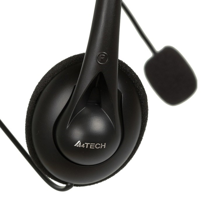 Наушники с микрофоном A4Tech HS-6 черный 2м накладные оголовье - фото 51428282 Наушники с микрофоном A4Tech HS-6 черный 2м накладные оголовье - фото 51428282