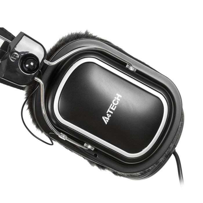 Наушники с микрофоном A4Tech HS-60 черный 2.5м мониторные оголовье - фото 51428288 Наушники с микрофоном A4Tech HS-60 черный 2.5м мониторные оголовье - фото 51428288