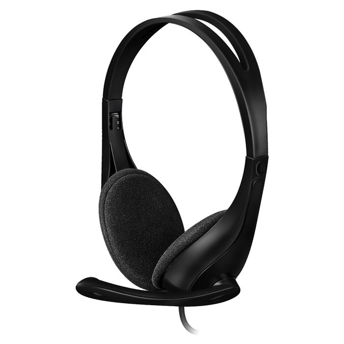 Наушники с микрофоном A4Tech HS-9 черный 1.8м накладные оголовье (HS-9 (BLACK)) - фото 51428303 Наушники с микрофоном A4Tech HS-9 черный 1.8м накладные оголовье (HS-9 (BLACK)) - фото 51428303