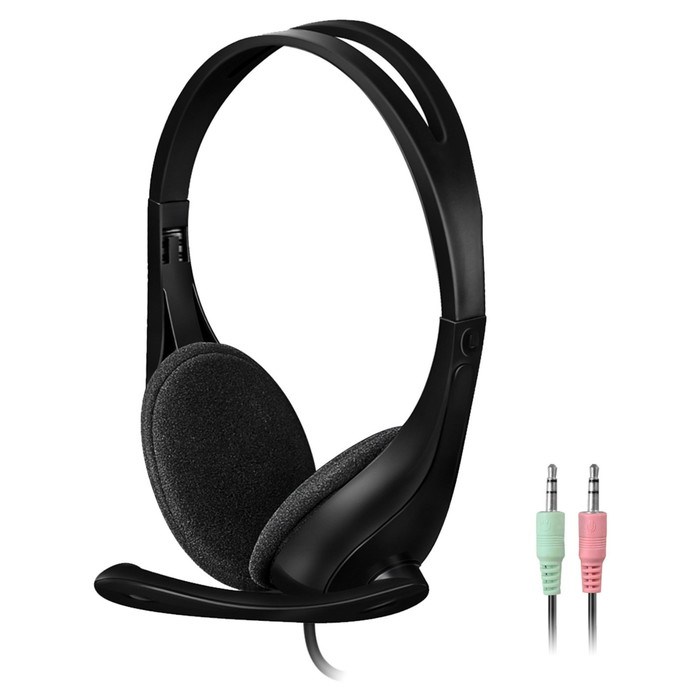 Наушники с микрофоном A4Tech HS-9 черный 1.8м накладные оголовье (HS-9 (BLACK)) - фото 51428304 Наушники с микрофоном A4Tech HS-9 черный 1.8м накладные оголовье (HS-9 (BLACK)) - фото 51428304