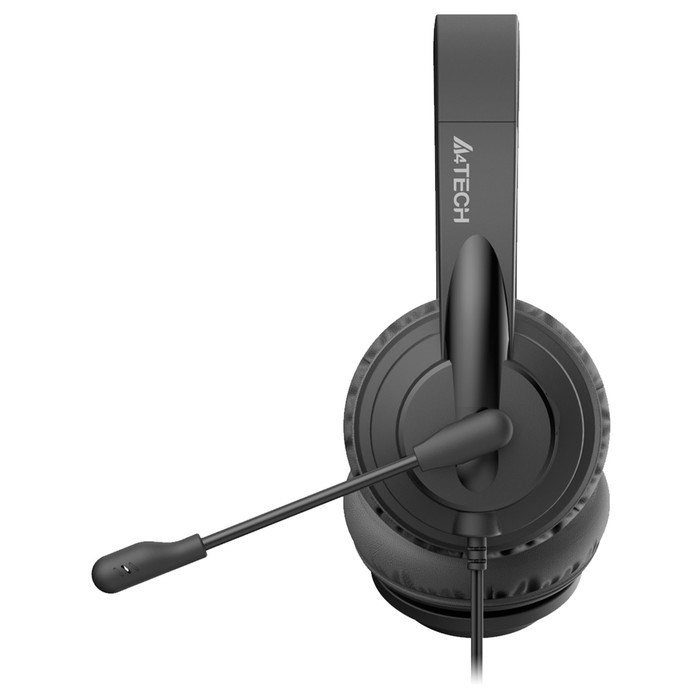 Наушники с микрофоном A4Tech HU-10 черный 2м накладные USB оголовье (HU-10/USB/BLACK) - фото 51428308 Наушники с микрофоном A4Tech HU-10 черный 2м накладные USB оголовье (HU-10/USB/BLACK) - фото 51428308