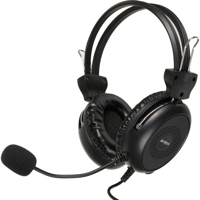 Наушники с микрофоном A4Tech HU-30 черный 2м накладные USB оголовье - фото 51428319 Наушники с микрофоном A4Tech HU-30 черный 2м накладные USB оголовье - фото 51428319