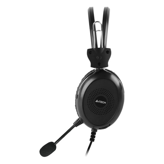 Наушники с микрофоном A4Tech HU-30 черный 2м накладные USB оголовье - фото 51428321 Наушники с микрофоном A4Tech HU-30 черный 2м накладные USB оголовье - фото 51428321