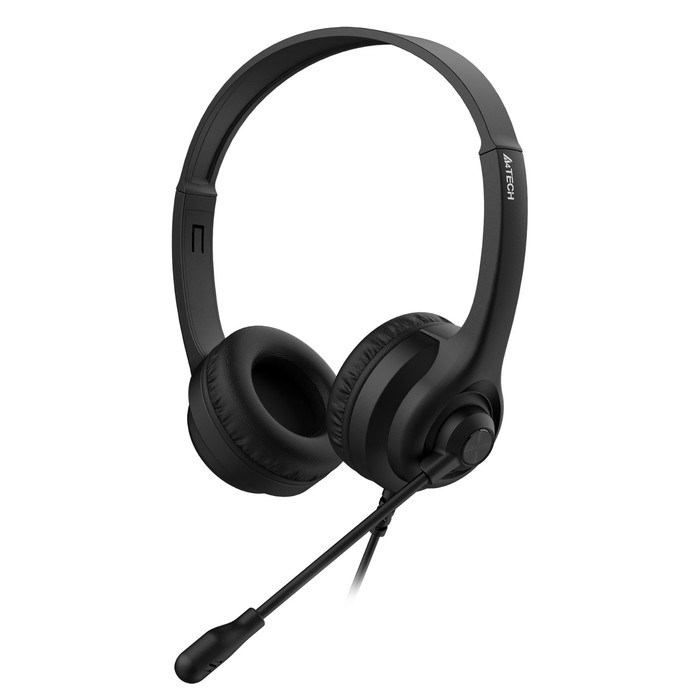 Наушники с микрофоном A4Tech HU-8 черный 2м накладные USB оголовье - фото 51428328 Наушники с микрофоном A4Tech HU-8 черный 2м накладные USB оголовье - фото 51428328