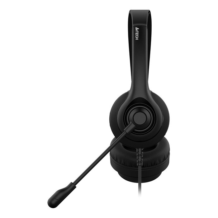 Наушники с микрофоном A4Tech HU-8 черный 2м накладные USB оголовье - фото 51428333 Наушники с микрофоном A4Tech HU-8 черный 2м накладные USB оголовье - фото 51428333