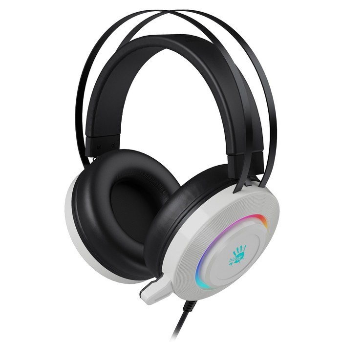 Наушники с микрофоном A4Tech Bloody G521 белый/черный 2.3м мониторные USB оголовье (G521 (WH 10046 - фото 51428467 Наушники с микрофоном A4Tech Bloody G521 белый/черный 2.3м мониторные USB оголовье (G521 (WH 10046 - фото 51428467