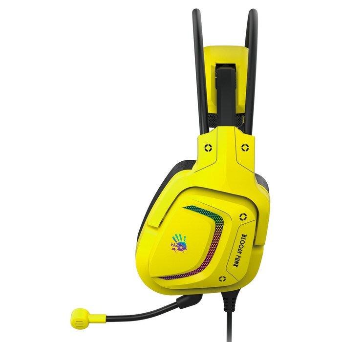 Наушники с микрофоном A4Tech Bloody G575 Punk желтый/черный 2м мониторные USB оголовье (G575 10046 - фото 51428487 Наушники с микрофоном A4Tech Bloody G575 Punk желтый/черный 2м мониторные USB оголовье (G575 10046 - фото 51428487
